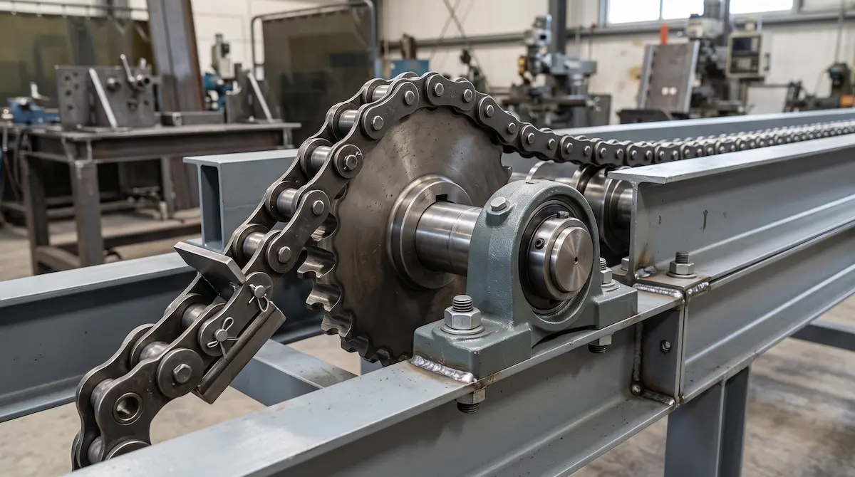 Komponen dan fabrikasi chain conveyor